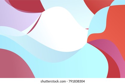 Light Blue, Red vector blurry arched background. An elegant bright illustration with gradient. A completely new design for your business.