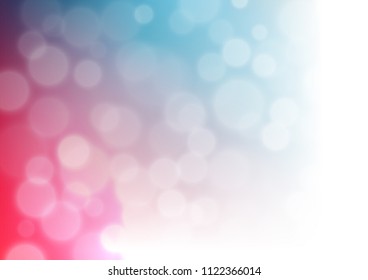 Light Blue, Red vector bokeh and colorful pattern. A completely new color illustration in a bokeh style. A completely new design for your business.