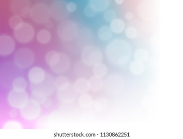 Light Blue, Red vector bokeh pattern. Modern geometrical abstract illustration with gradient. Brand new style for your business design.