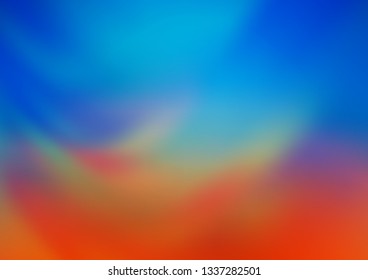 Light Blue, Red vector bokeh and colorful pattern. Modern geometrical abstract illustration with gradient. The best blurred design for your business.