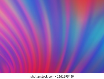 Light Blue, Red vector bokeh pattern. Colorful illustration in abstract style with gradient. A completely new design for your business.