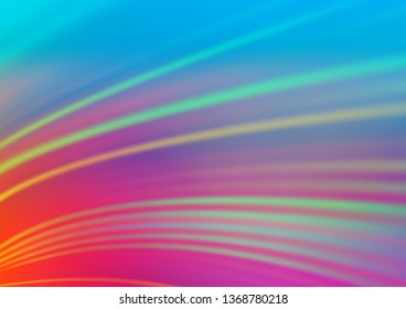 Light Blue, Red vector bokeh template. Modern geometrical abstract illustration with gradient. The template for backgrounds of cell phones.