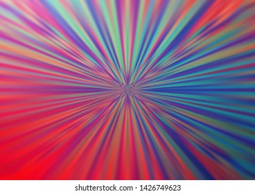 Light Blue, Red vector bokeh and colorful pattern. Creative illustration in halftone style with gradient. Brand new style for your business design.