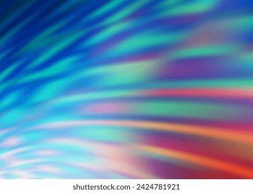 Hellblaue, rote Vektor-Bokeh-Vorlage. Bunte abstrakte Illustration mit Farbverlauf. Die Vorlage kann für Ihr Markenbuch verwendet werden.