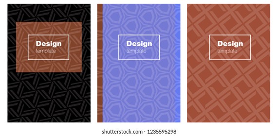 Light Blue, Red vector brochure for ui, ux design. Booklet with textbox on colorful abstract background. Pattern notebooks, journals.