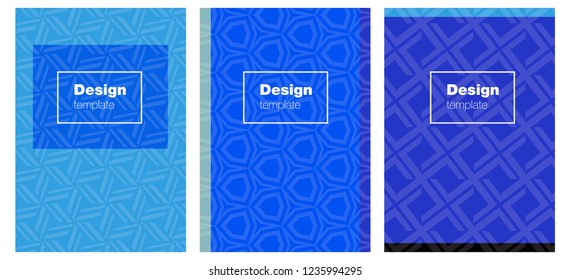 Light Blue, Red vector brochure for ui, ux design. Booklet with textbox on colorful abstract background. Pattern notebooks, journals.