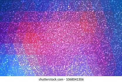 Light Blue, Red vector christmas polygon background. Low poly Illustration consisting of triangles with snowflakes. Texture background of New Year celebration.