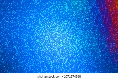 Light Blue, Red vector christmas polygon background. Low poly Illustration consisting of triangles with snowflakes. Texture background of New Year celebration.