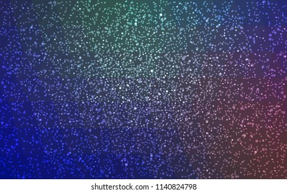 Light Blue, Red vector christmas postcard low polygon background. Illustration consisting of triangles. Abstract triangular polygonal origami or crystal design of New Year celebration.