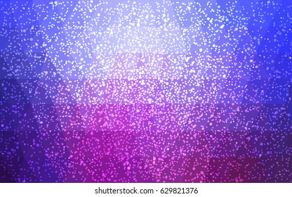 Light Blue, Red vector christmas postcard low polygon background. Illustration consisting of triangles. Abstract triangular polygonal origami or crystal design of New Year celebration.