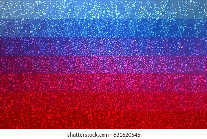 Light Blue, Red vector christmas postcard low polygon background. Illustration consisting of triangles. Abstract triangular polygonal origami or crystal design of New Year celebration.