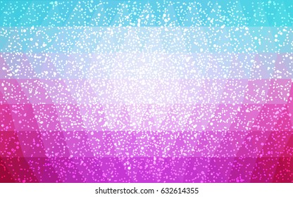 Light Blue, Red vector christmas postcard low polygon background. Illustration consisting of triangles. Abstract triangular polygonal origami or crystal design of New Year celebration.