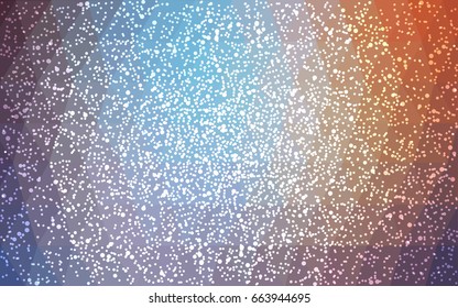Light Blue, Red vector christmas postcard low polygon background. Illustration consisting of triangles. Abstract triangular polygonal origami or crystal design of New Year celebration.