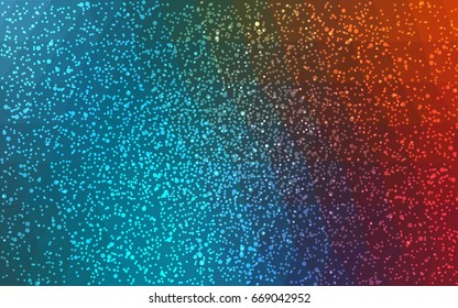 Light Blue, Red vector christmas polygon background. Low poly Illustration consisting of triangles with snowflakes. Texture background of New Year celebration.