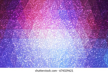 Light Blue, Red vector christmas postcard low polygon background. Illustration consisting of triangles. Abstract triangular polygonal origami or crystal design of New Year celebration.