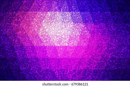 Light Blue, Red vector christmas postcard low polygon background. Illustration consisting of triangles. Abstract triangular polygonal origami or crystal design of New Year celebration.