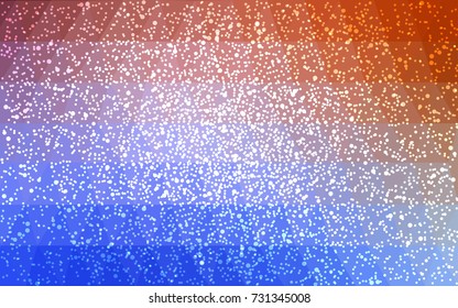 Light Blue, Red vector christmas polygon background. Low poly Illustration consisting of triangles with snowflakes. Texture background of New Year celebration.