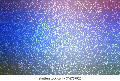 Light Blue, Red vector christmas polygon background. Low poly Illustration consisting of triangles with snowflakes. Texture background of New Year celebration.