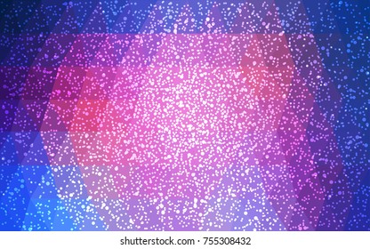 Light Blue, Red vector christmas postcard low polygon background. Illustration consisting of triangles. Abstract triangular polygonal origami or crystal design of New Year celebration.