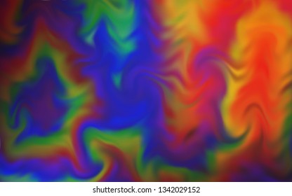 Light Blue, Red vector colorful blur backdrop. Colorful illustration in abstract style with gradient. Background for designs.