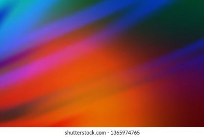 Light Blue, Red vector colorful blur backdrop. An elegant bright illustration with gradient. Background for designs.