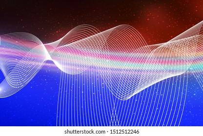 Light Blue, Red vector colorful abstract background. An elegant bright illustration with gradient. Background for designs.