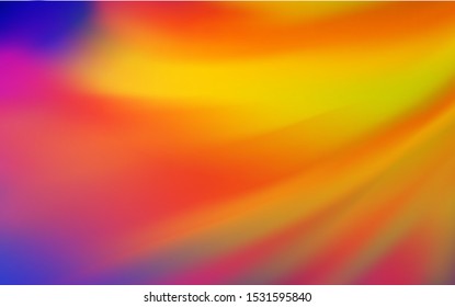 Light Blue, Red vector colorful blur backdrop. Creative illustration in halftone style with gradient. Elegant background for a brand book.
