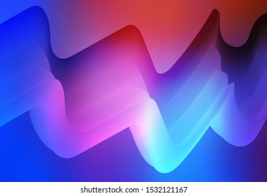 Light Blue, Red vector colorful blur backdrop. Glitter abstract illustration with gradient design. Blurred design for your web site.