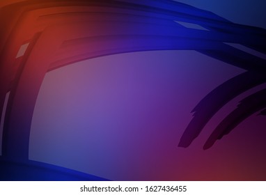Light Blue, Red vector colorful blur backdrop. Colorful abstract illustration with gradient. Background for a cell phone.