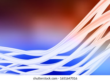 Light Blue, Red vector colorful blur backdrop. New colored illustration in blur style with gradient. Blurred design for your web site.