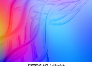 Light Blue, Red vector colorful blur backdrop. Glitter abstract illustration with gradient design. New style for your business design.