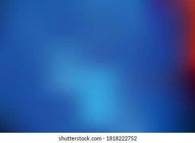 Azul claro, fondo abstracto de color vectorial rojo. Una elegante ilustración brillante con gradiente. Marco elegante para un libro de marca.