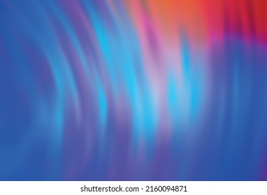 Hellblauer, roter, bunter Vektorhintergrund. Moderne abstrakte Illustration mit Farbverlauf. Das beste unscharfe Design für Ihr Unternehmen.