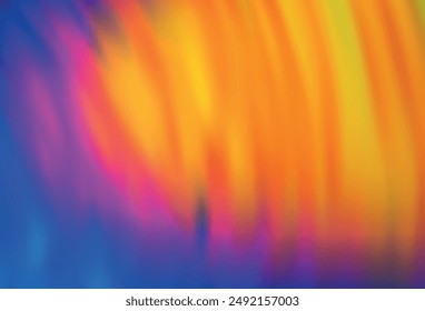 Light Blue, Red vector colorful blur background. An elegant bright illustration with gradient. Background for designs.