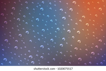 Light Blue, Red vector cover with spots. Beautiful colored illustration with blurred circles in nature style. The pattern can be used for aqua ad, booklets.