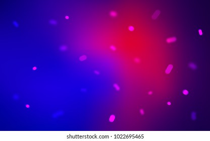 Light Blue, Red vector cover with beautiful snowflakes. Blurred decorative design in xmas style with snow. The template can be used as a new year background.