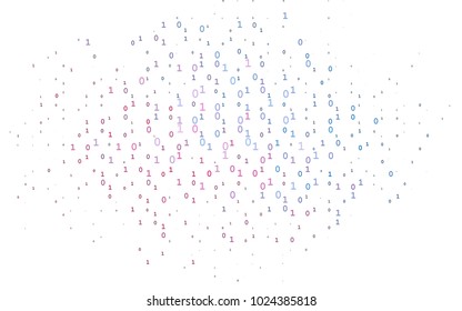 Light Blue, Red vector cover with mathematic symbols. Modern geometrical illustration with numerals. The pattern can be used for school, grammar websites.