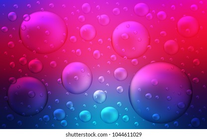 Light Blue, Red vector cover with spots. Beautiful colored illustration with blurred circles in nature style. The pattern can be used for beautiful websites.
