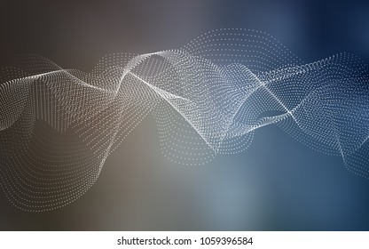 Light Blue, Red vector cover with spots. Blurred bubbles on abstract background with colorful gradient. The pattern can be used for beautiful websites.