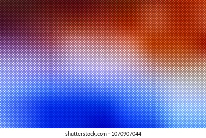 Light Blue, Red vector cover with spots. Illustration with set of shining colorful abstract circles. New design for ad, poster, banner of your website.