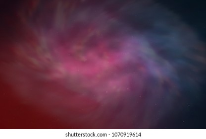 Light Blue, Red vector cover with astronomical stars. Modern abstract illustration with Big Dipper stars. Smart design for your business advert.