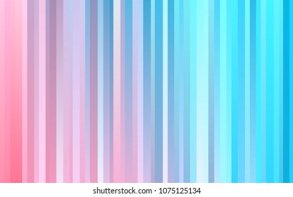 Light Blue, Red vector cover with long lines. Decorative shining illustration with lines on abstract template. The template can be used as a background.