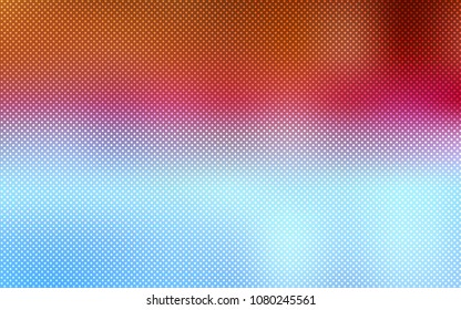 Light Blue, Red vector cover with spots. Glitter abstract illustration with blurred drops of rain. Beautiful design for your business advert.