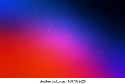 Light Blue, Red vector cover with astronomical stars. Space stars on blurred abstract background with gradient. Pattern for astrology websites.