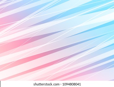 Light Blue, Red vector cover with long lines. Shining colored illustration with narrow lines. The pattern can be used as ads, poster, banner for commercial.