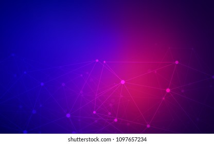 Light Blue, Red vector cover with spots, lines. Modern abstract colorful illustration with spheres and lines. Pattern can be used for futuristic ad, booklets.