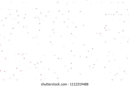 Light Blue, Red vector  cover with spots. Blurred decorative design in abstract style with bubbles. Pattern can be used as texture of water, rain drops.