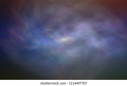 Light Blue, Red vector cover with astronomical stars. Glitter abstract illustration with colorful cosmic stars. Pattern for futuristic ad, booklets.