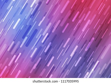 Light Blue, Red vector cover with long lines. Shining colored illustration with narrow lines. Smart design for your business advert.