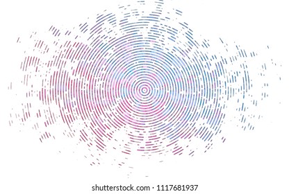 Light Blue, Red vector cover with long lines. Shining colored illustration with narrow lines. Smart design for your business advert.
